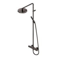 Ritmonio 7ADN207BLX Shower column sets Душевая стойка, настенная BLX BRUSHED BLACK CHROME