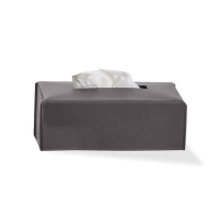 Decor Walther 0938093 NAPPA KB Коробка для салфеток Натуральная кожа дымчато-серая