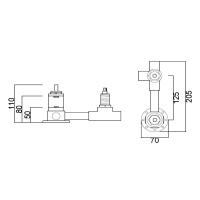 ZC ZC0D3507GR.C ZC0 Встраиваемая часть на 2 потребителя