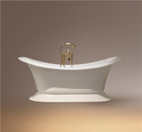Gruppo Treesse V1881-BRONZE Grand Soleil 185x85x75h BRONZE Ванна акриловая GLOSSY WHITE (Бел. гл.)