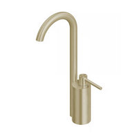 QuadroDesign FFQT 2102TOC Смеситель для раковины на 1 отверстие из столешницы, высокий, цвет Light Gold