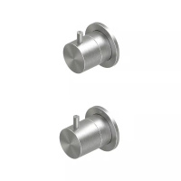 QuadroDesign SOURCE 1247.00MAS Термостатический смеситель с запорно-переключающим вентилем на два по
