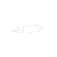 Carimali W0046 Внутренняя часть для верхнего душа из стены, 3 форсунки, нерж сталь