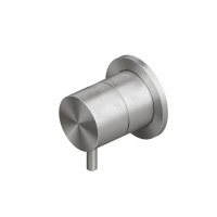 QuadroDesign SOURCE/OTTAVO 1344.00AS Переключатель из стены на 2 потребителя, цвет Steel