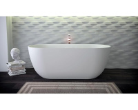 Knief K.Stone 0600-609-01 ванна LOTUS отдельностоящая, 170x75x63Hсм, с щелевым с/п, бел/мат.